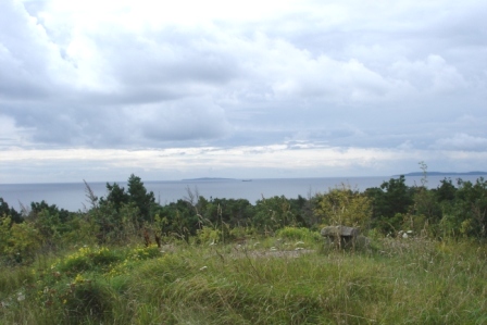 Bålabacken med Hanö 14 km bort i bakgrunden, 31 augusti 2011